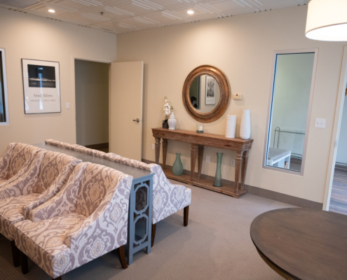 Visionary eye doctors' gaithersburg office waiting room.